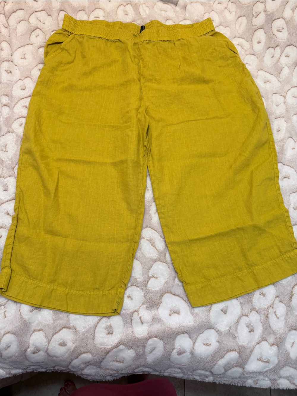 Stella Carakasi Linen Pants in Mustard 100% line